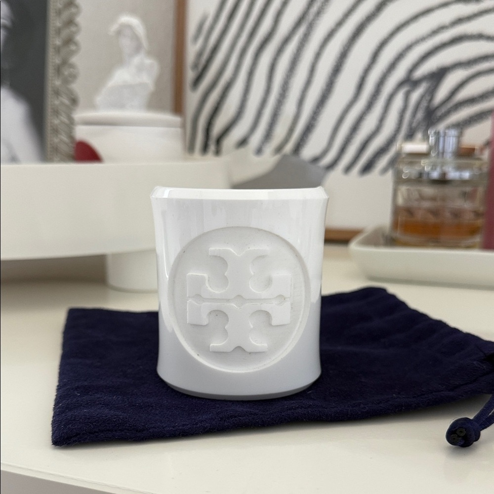 Tory Burch White resin cuff bracelet